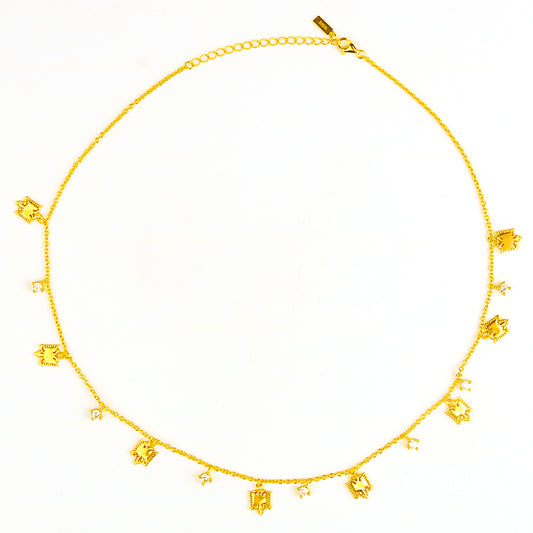 UNIVERS GOLD PLATED NECKLACE