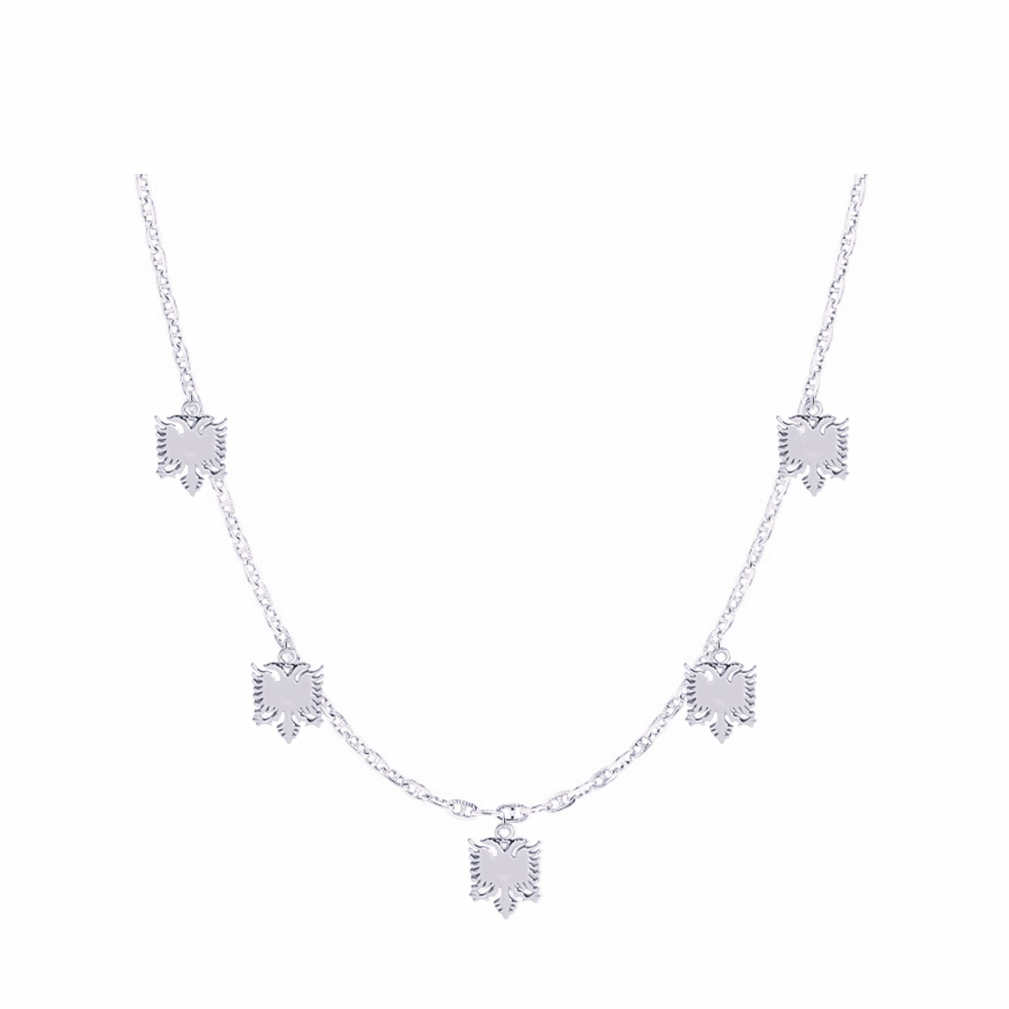 YJET SILVER NECKLACE