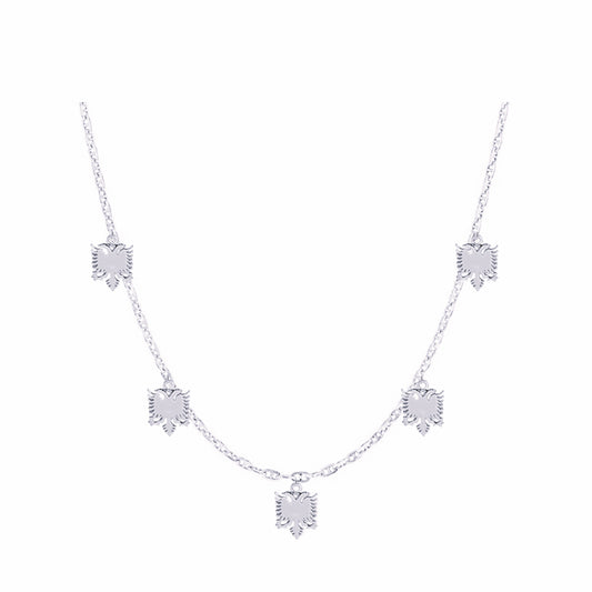 YJET SILVER NECKLACE